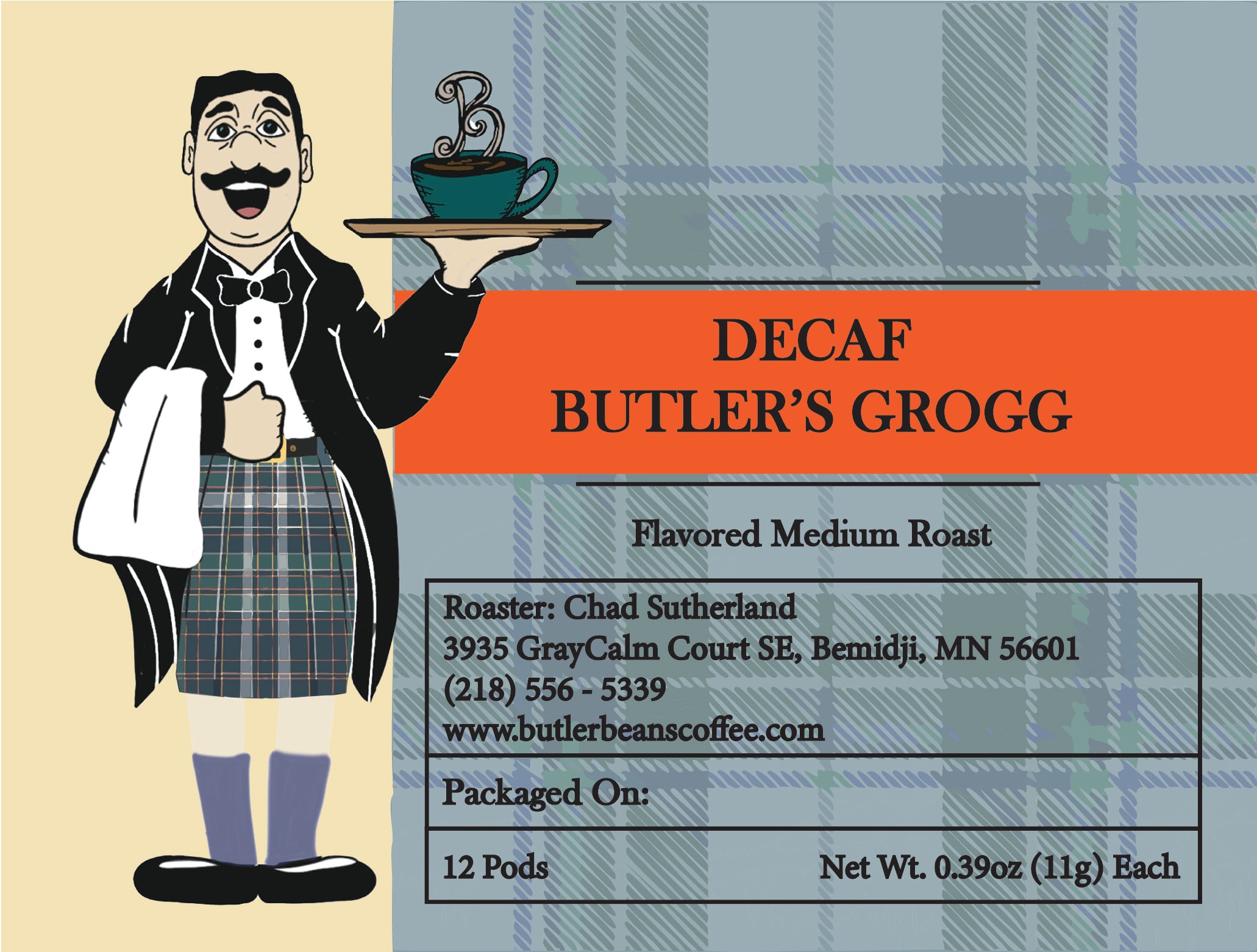 Butler's Grogg Flavored Coffee – Warm Pecan, Cinnamon & Brandy Notes | Butler Beans