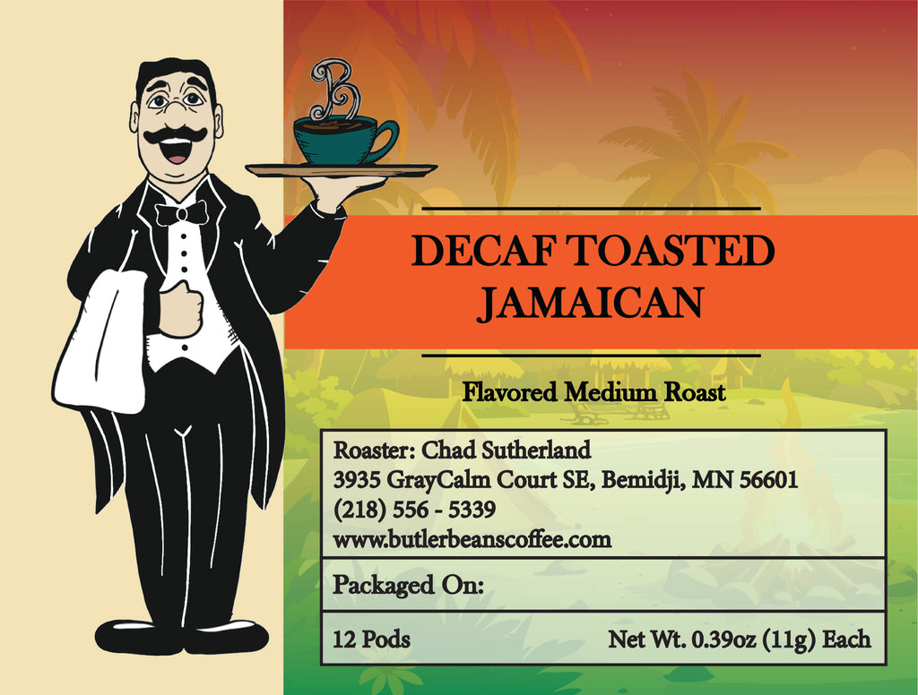 Toasted Jamaican Coffee – Sweet Toasty Island Indulgence | Butler Beans Coffee Butler Beans Coffee Decaffeinated Ground 12 K-Cups®