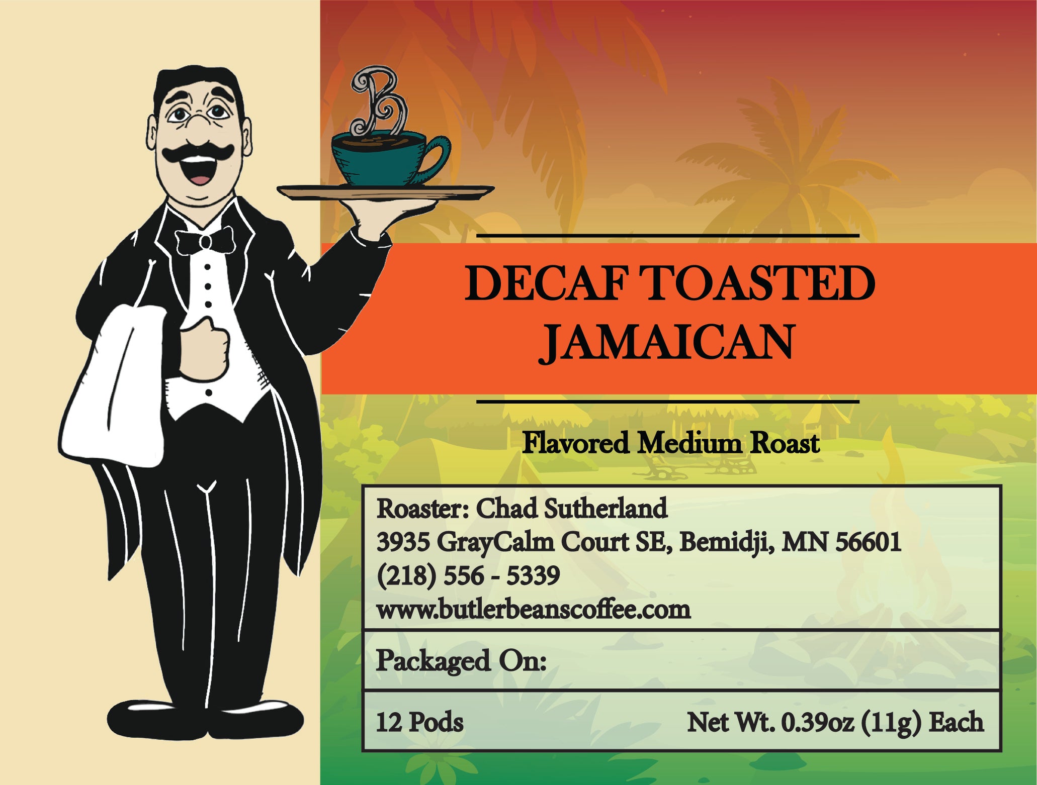 Toasted Jamaican Coffee – Sweet Toasty Island Indulgence | Butler Beans Coffee Butler Beans Coffee Decaffeinated Ground 12 K-Cups®