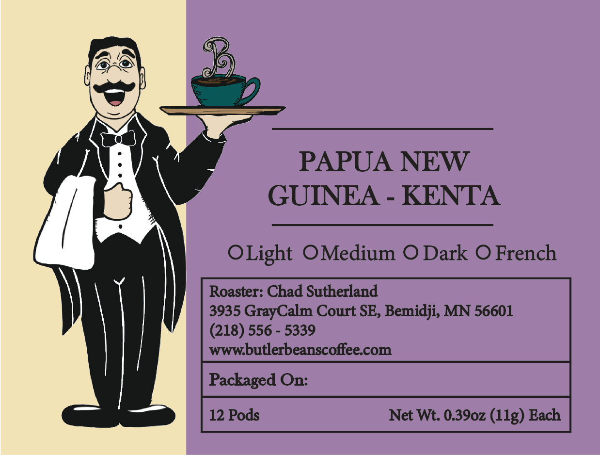 Papua New Guinea Kenta Coffee – Exotic Single-Origin Arabica | Butler Beans Coffee Butler Beans Coffee Light Ground 12 K-Cups®