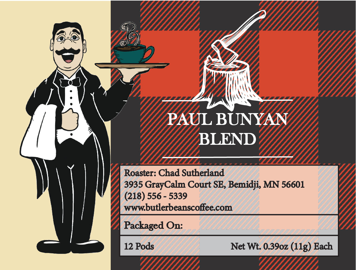Paul Bunyan Blend Coffee – Big Bold Fresh French Roasted Coffee | Butler Beans Coffee Butler Beans Coffee Ground 12 K-Cups®