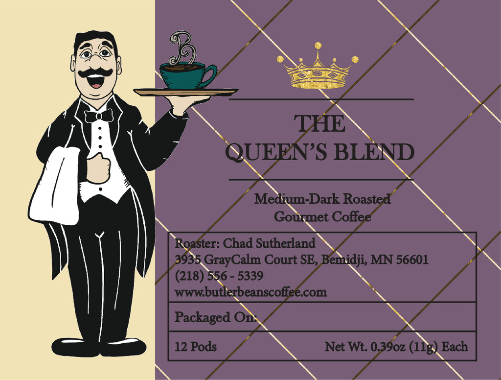 The Queen’s Blend Coffee – Premium Smooth Gourmet Blend | Butler Beans Coffee Butler Beans Coffee Ground 12 K-Cups®