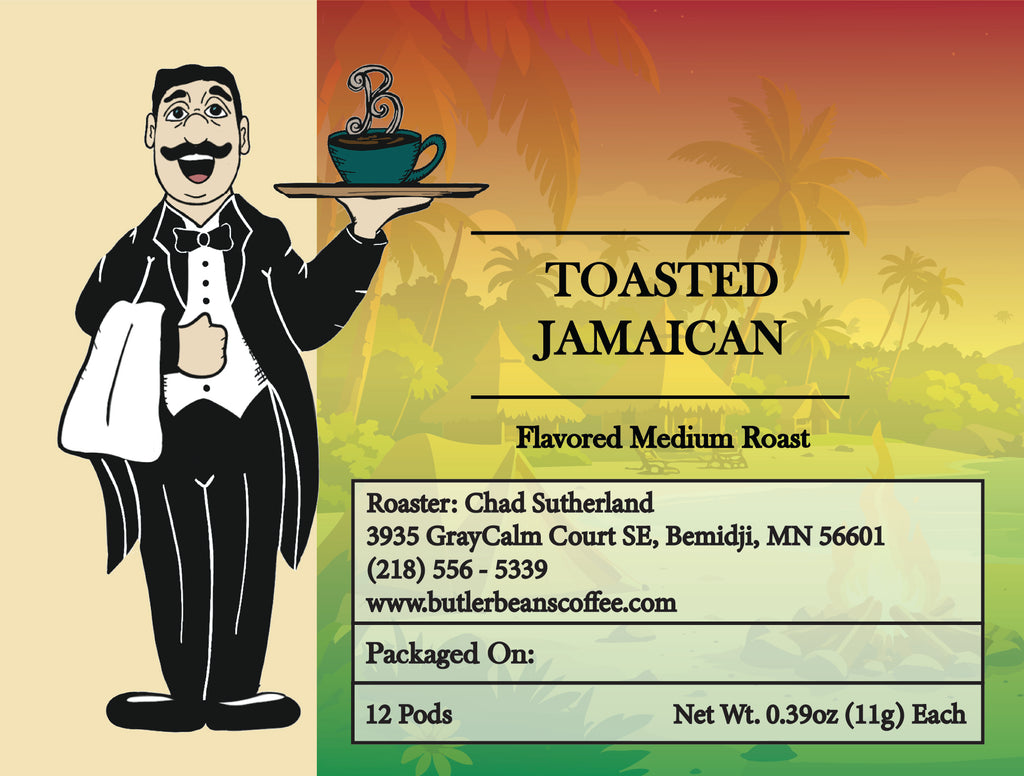 Toasted Jamaican Coffee – Sweet Toasty Island Indulgence | Butler Beans Coffee Butler Beans Coffee Regular Ground 12 K-Cups®
