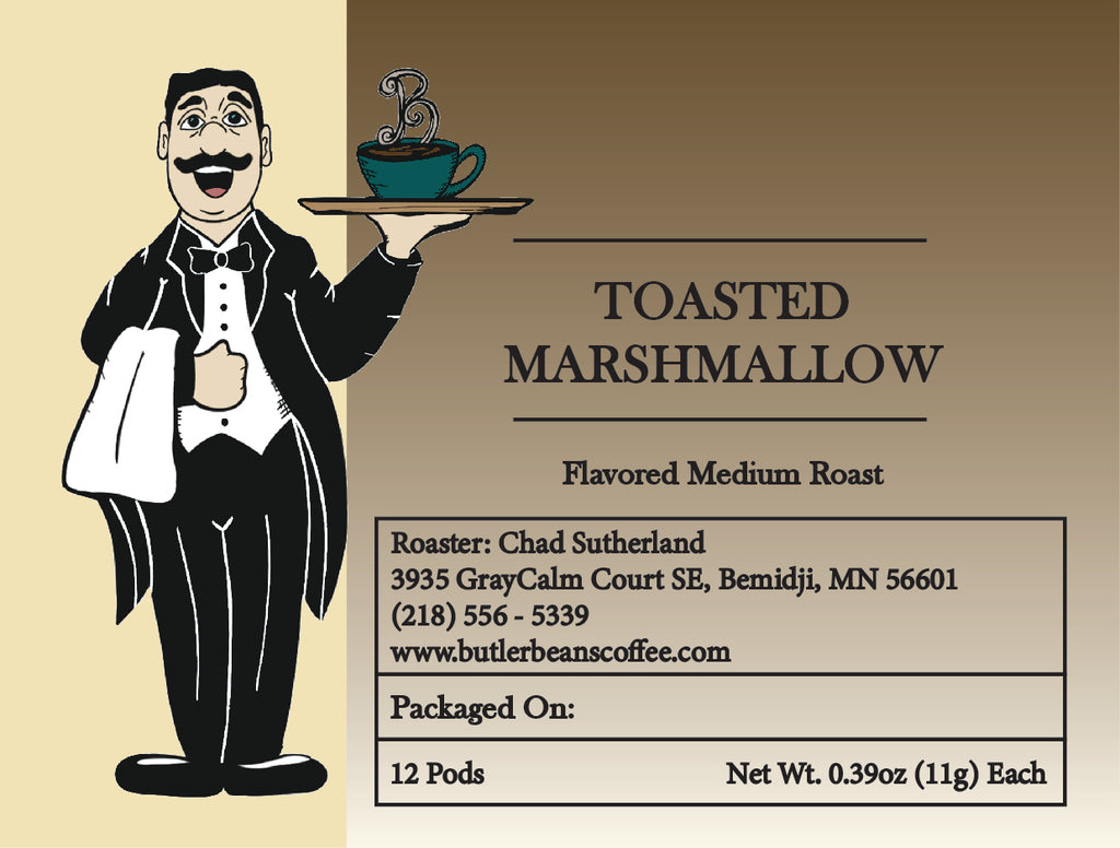 Toasted Marshmallow Flavored Coffee – Sweet Campfire Dessert Blend | Butler Beans