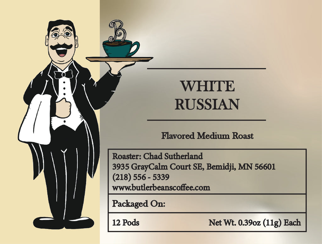 White Russian Flavored Coffee – Creamy Cocktail-Inspired Coffee | Butler Beans Coffee Butler Beans Coffee Regular Ground 12 K-Cups®