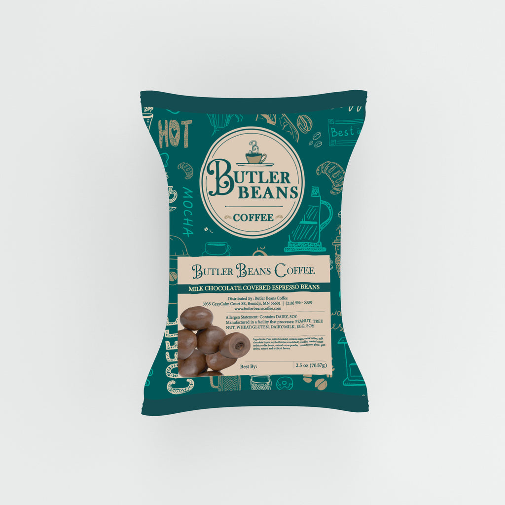 Milk Chocolate Covered Espresso Beans Candy Butler Beans Coffee