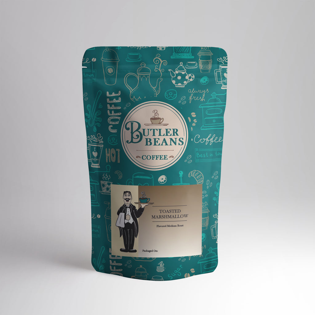 Toasted Marshmallow Flavored Coffee – Sweet Campfire Dessert Blend | Butler Beans Coffee Butler Beans Coffee