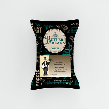 Toasted Marshmallow Flavored Coffee – Sweet Campfire Dessert Blend | Butler Beans