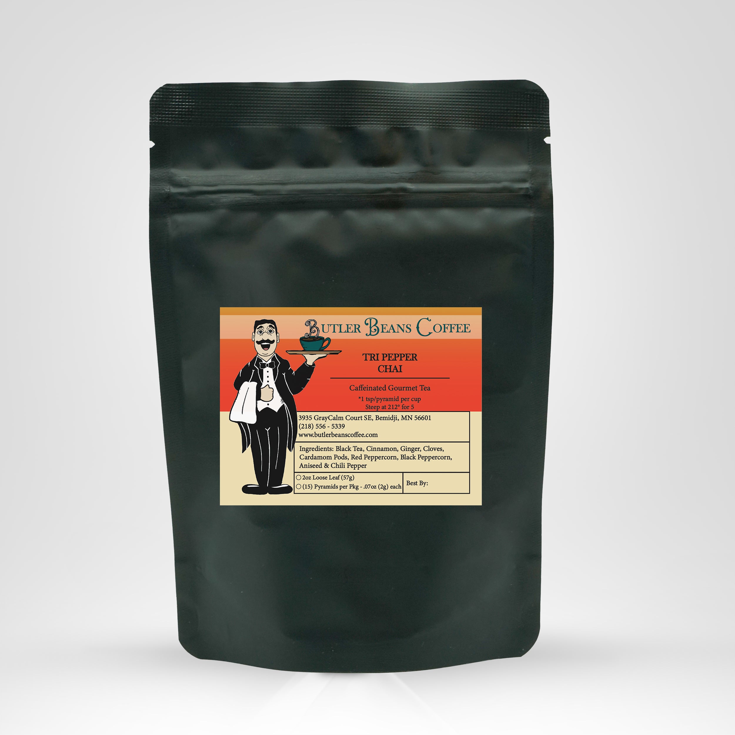 Tri Pepper Chai Tea Tea & Infusions Butler Beans Coffee