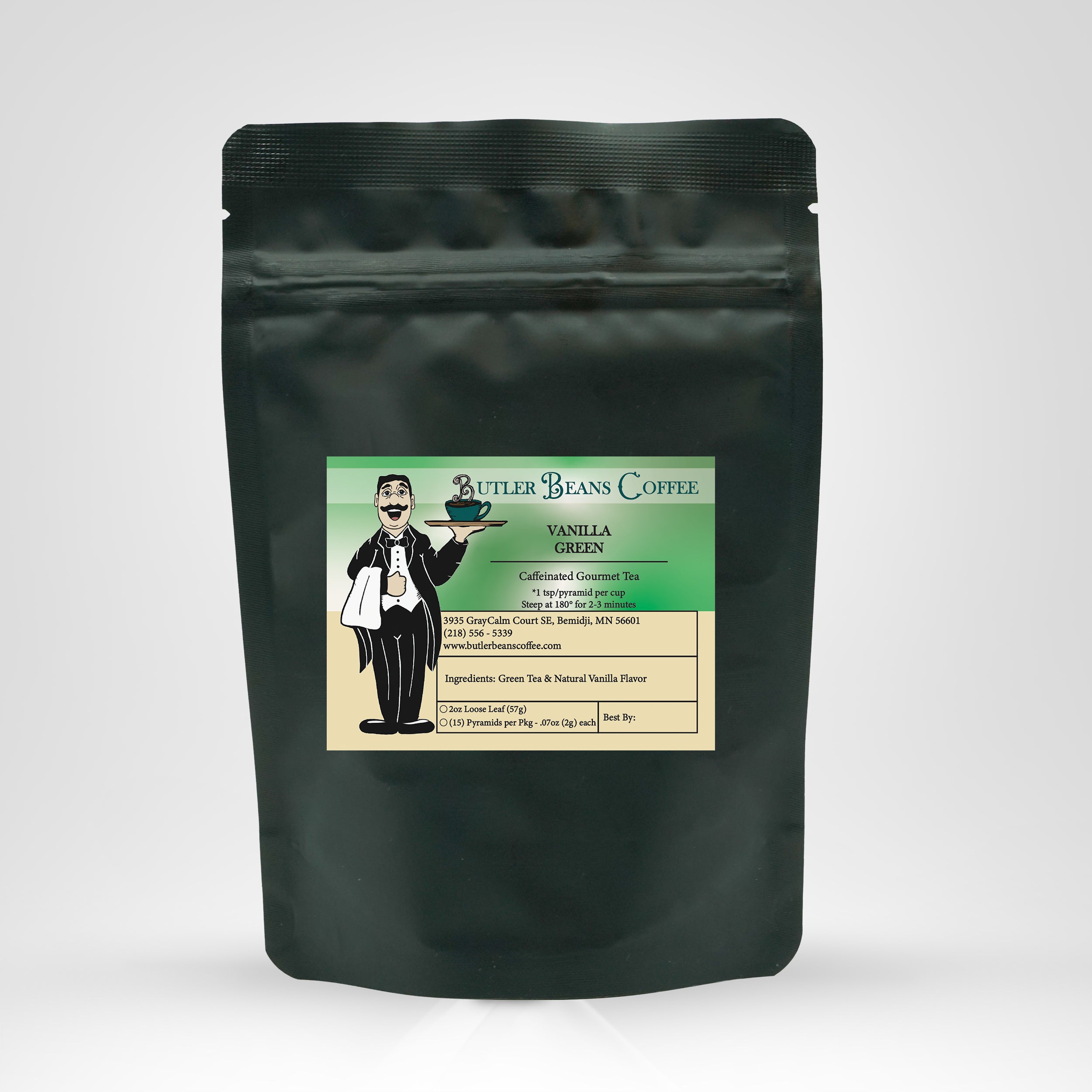 Vanilla Green Tea Tea & Infusions Butler Beans Coffee