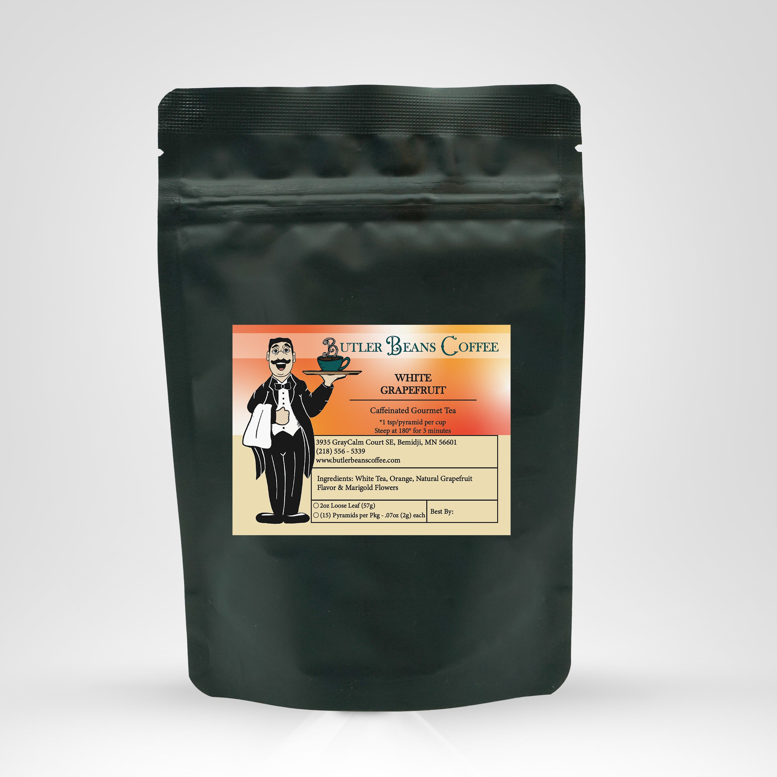 White Grapefruit Tea Tea & Infusions Butler Beans Coffee