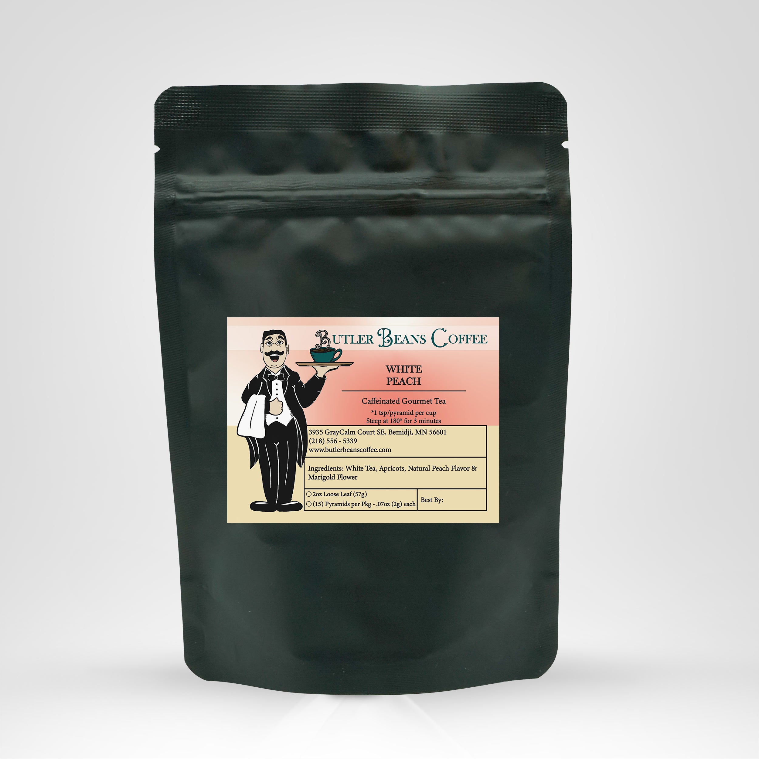 White Peach Tea Tea & Infusions Butler Beans Coffee