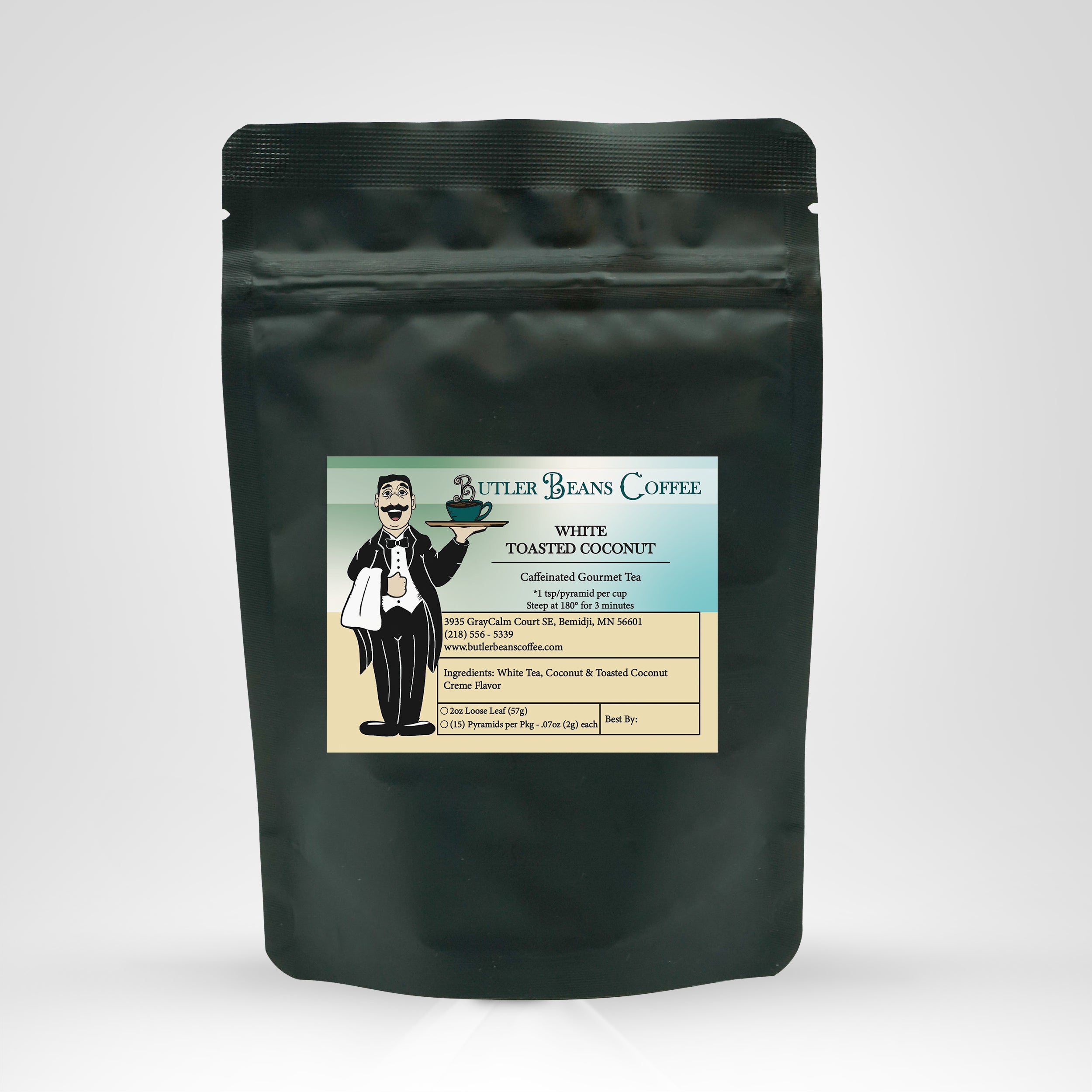 White Toasted Coconut Tea Tea & Infusions Butler Beans Coffee